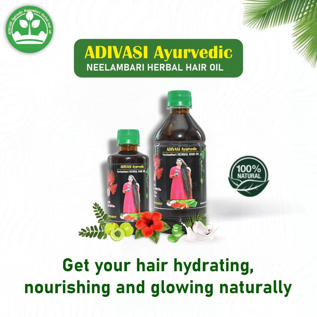 Adivasi Ayurvedic Neelambari Herbal Hair Oil