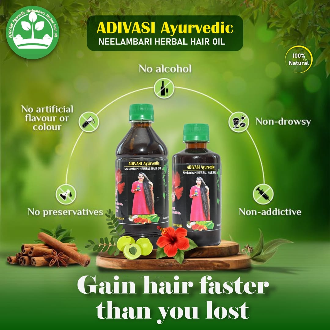 Adivasi Ayurvedic Neelambari Herbal Hair Oil