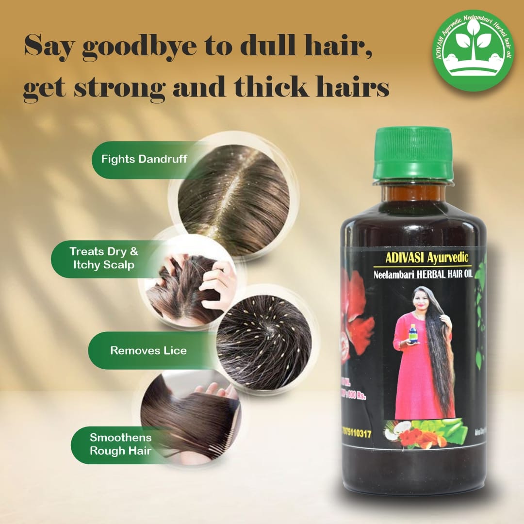 Adivasi Ayurvedic Neelambari Herbal Hair Oil