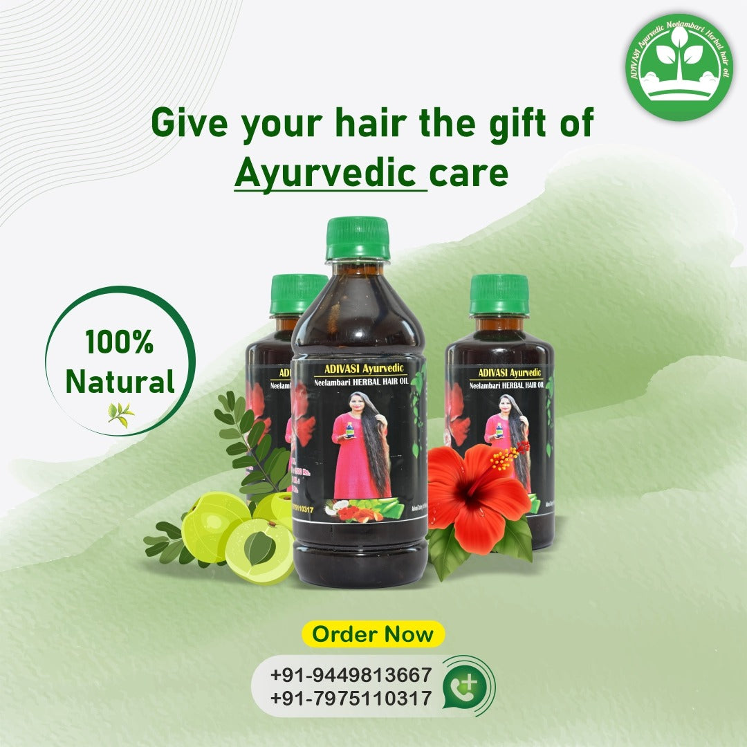 Adivasi Ayurvedic Neelambari Herbal Hair Oil