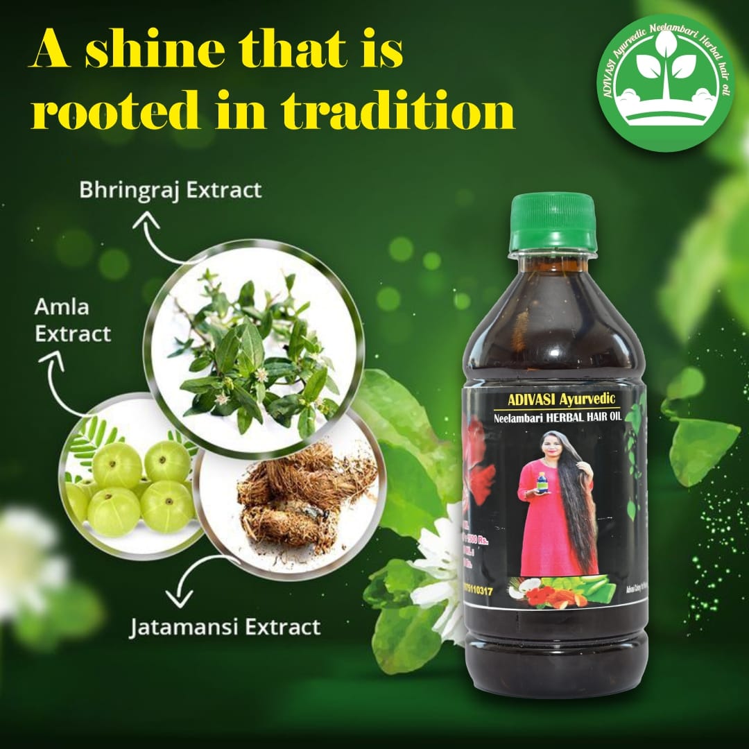 Adivasi Ayurvedic Neelambari Herbal Hair Oil